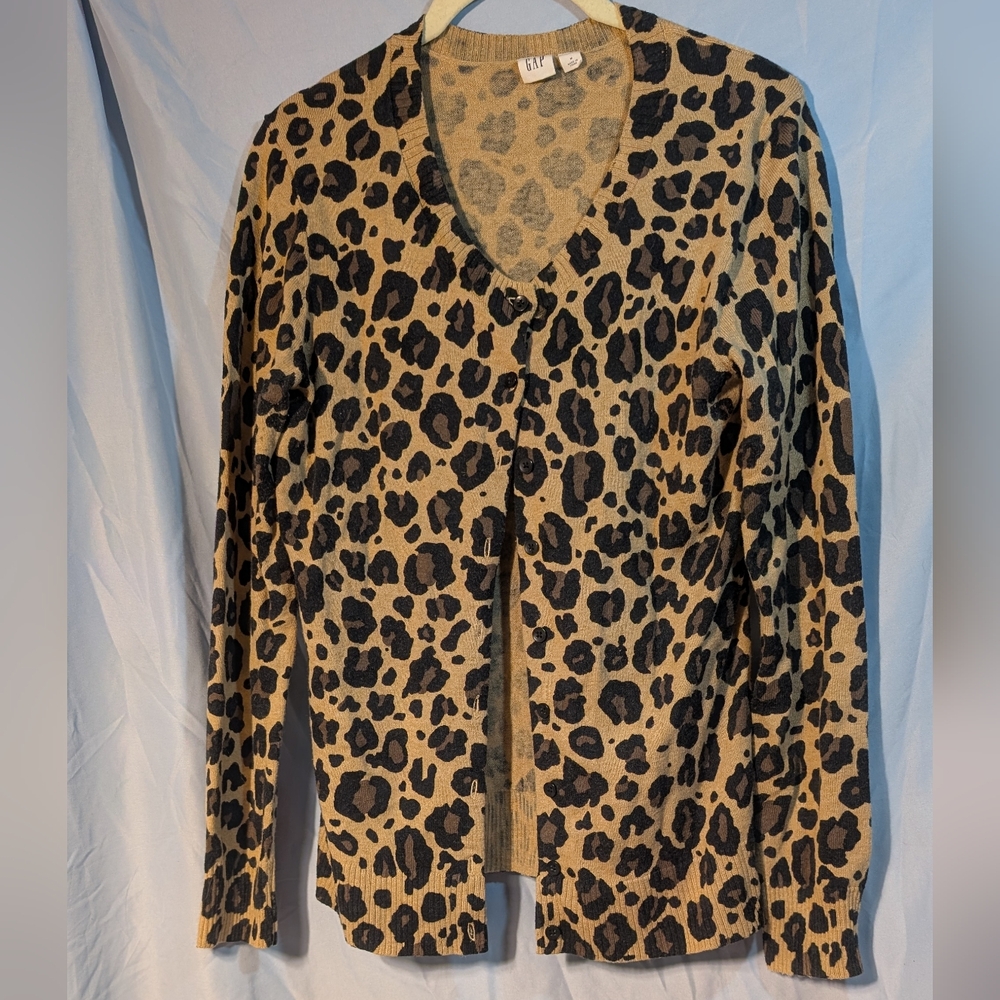 GUC Leopard Print Cardigan From GAP *F20